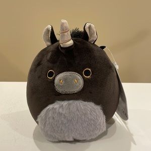 NWT 5” Nicolita the Black Unicorn With Fuzzy Belly Squishmallow
